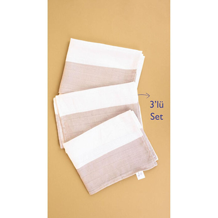 Emaylab Mindy Mutfak %100 Müslin Kurulama Ve Çok Amaçlı Bez (3'lü Set)