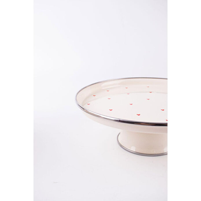 Emaylab Cupid Emaye Pasta/kek Sunum Standı (24 Cm)