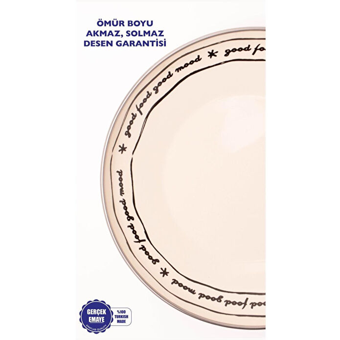 Emaylab Mood Emaye Pasta/sunum Tabağı 21 Cm