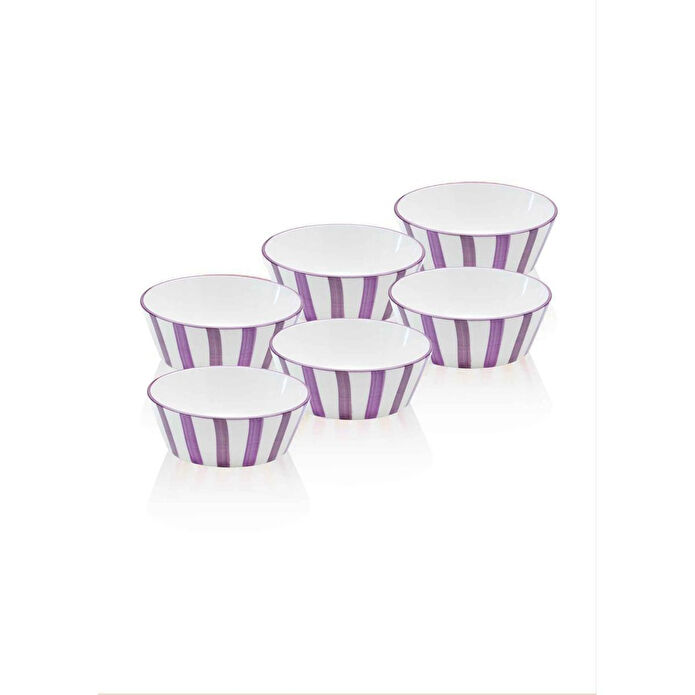 The Mia Joy Çorba Kasesi 6lı Set Mor 14 Cm