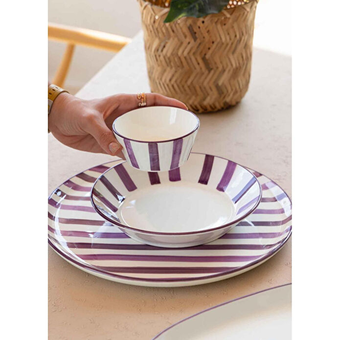 The Mia Joy Sosluk Çerezlik 6lı Set Mor 10 Cm