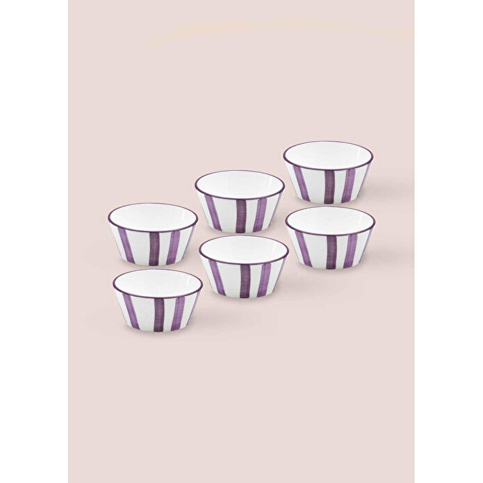 The Mia Joy Sosluk Çerezlik 6lı Set Mor 10 Cm