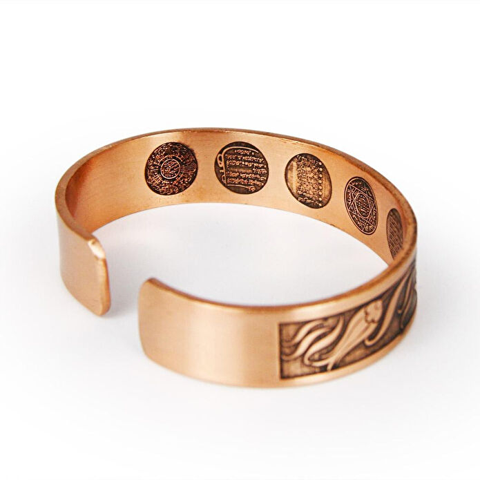 Coho Objet Coho Tılsım El Yapımı Bakır Dua Tulip Bileklik