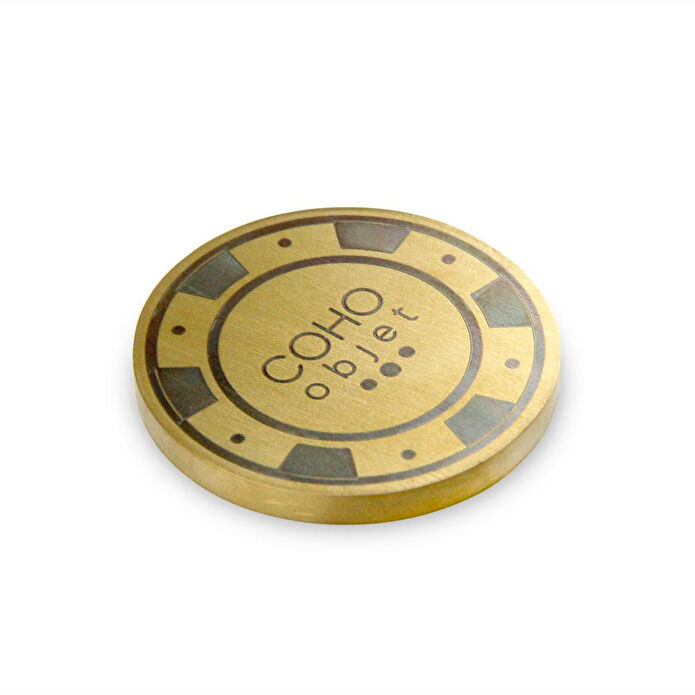 Coho Objet Coho Brazen Dekoratif One Million Chip Rulet Çipi