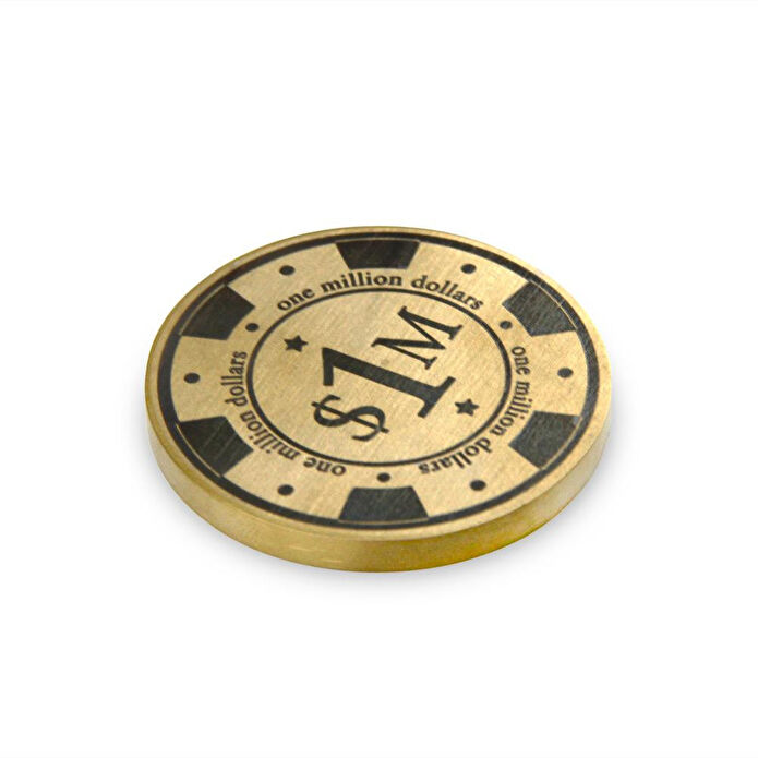 Coho Objet Coho Brazen Dekoratif One Million Chip Rulet Çipi