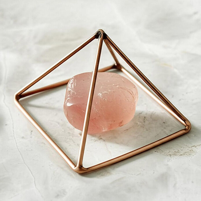 Coho Objet Coho Cosmos Saf Bakır Mini Enerji Temizleme Piramidi