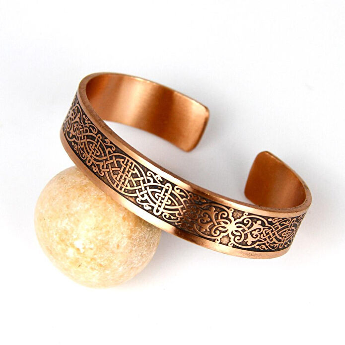 Coho Objet Coho Tılsım El Yapımı Bakır Dua İşleme Bileklik