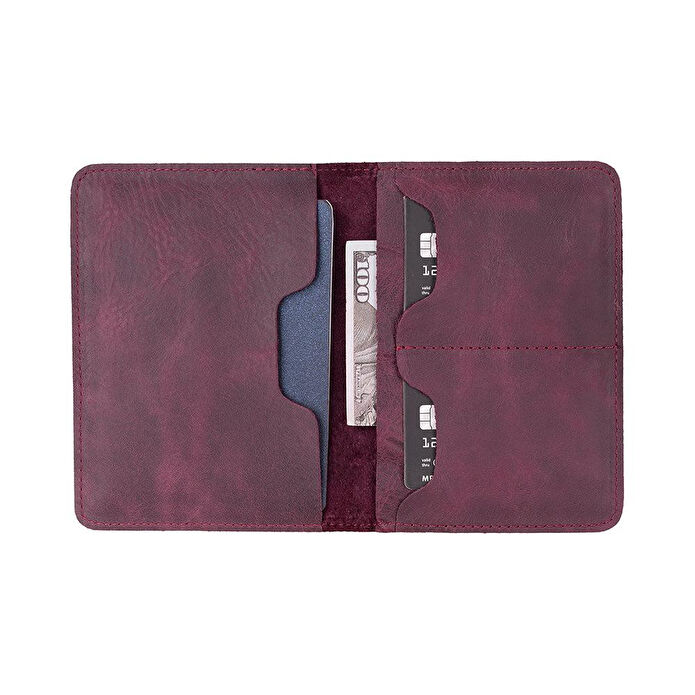 Bloominbag Viaggio Voyager Orchid Chic Deri Pasaport Ve Kart Kılıfı