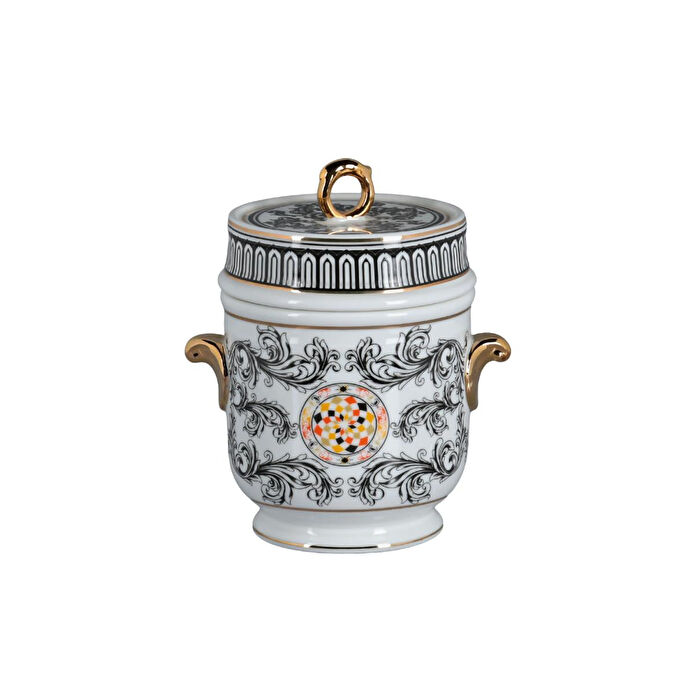 Lucky Art Margery Bone Kulplu Kavanoz 16 Cm