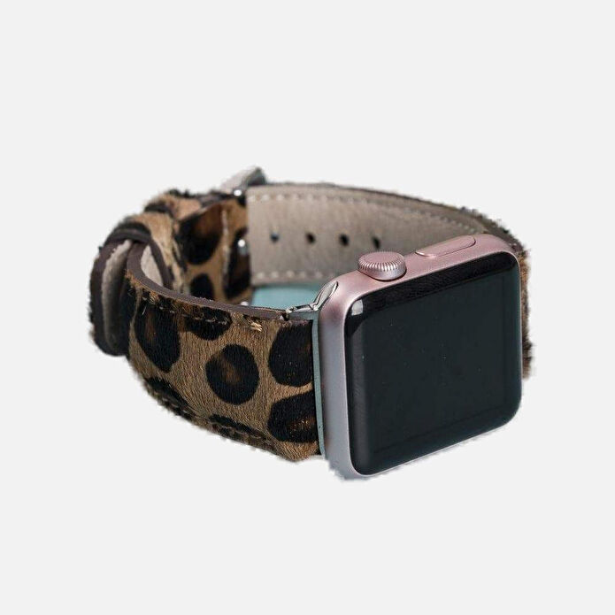 Bloominbag Wild Leopard Deri Apple Watch Kordon-40/41/42 Mm