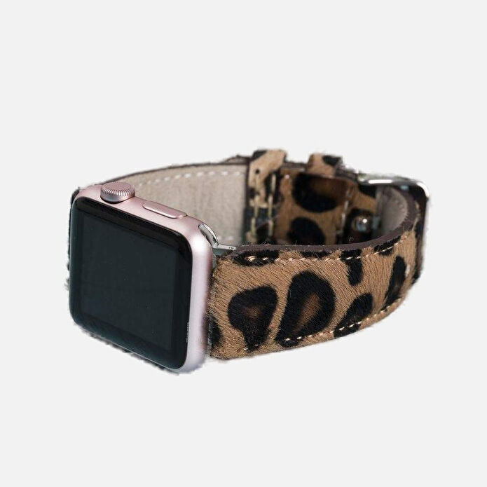 Bloominbag Wild Leopard Deri Apple Watch Kordon-40/41/42 Mm