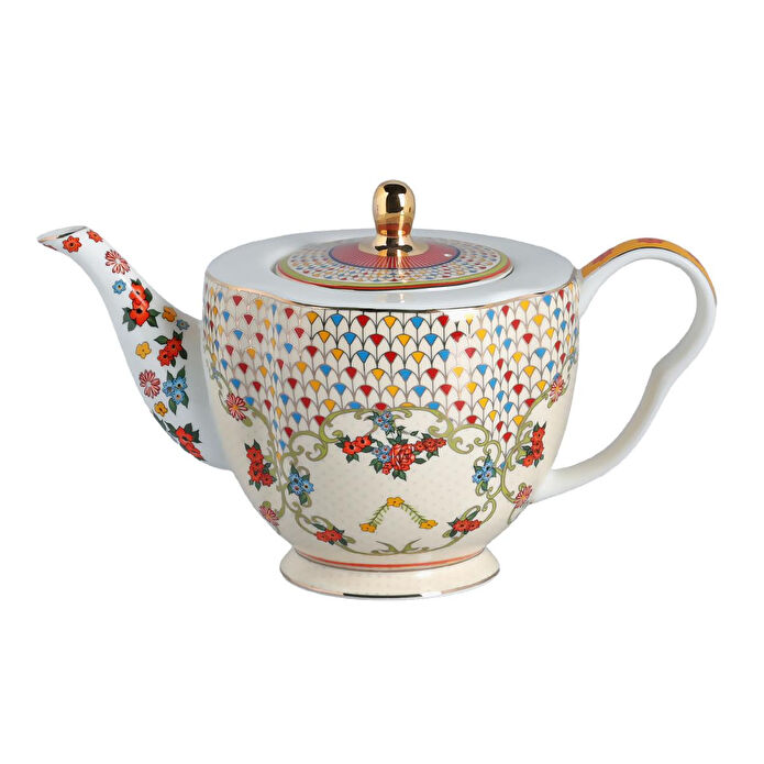 Lucky Art Fiora Bone Çaydanlık 1000ml