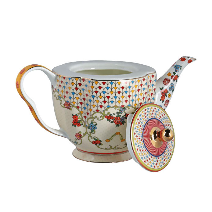 Lucky Art Fiora Bone Çaydanlık 1000ml