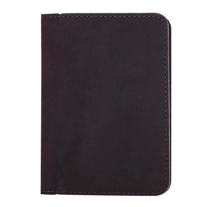 Bloominbag Bloomledger Deep Amethyst Hakiki Deri Bifold Cüzdan