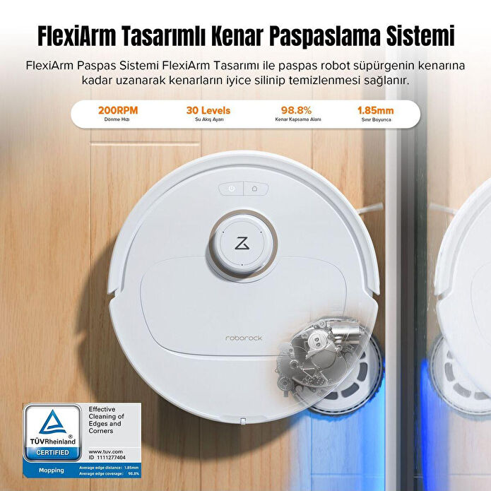 Roborock Qrevo Maxv Akıllı Robot Süpürge Beyaz