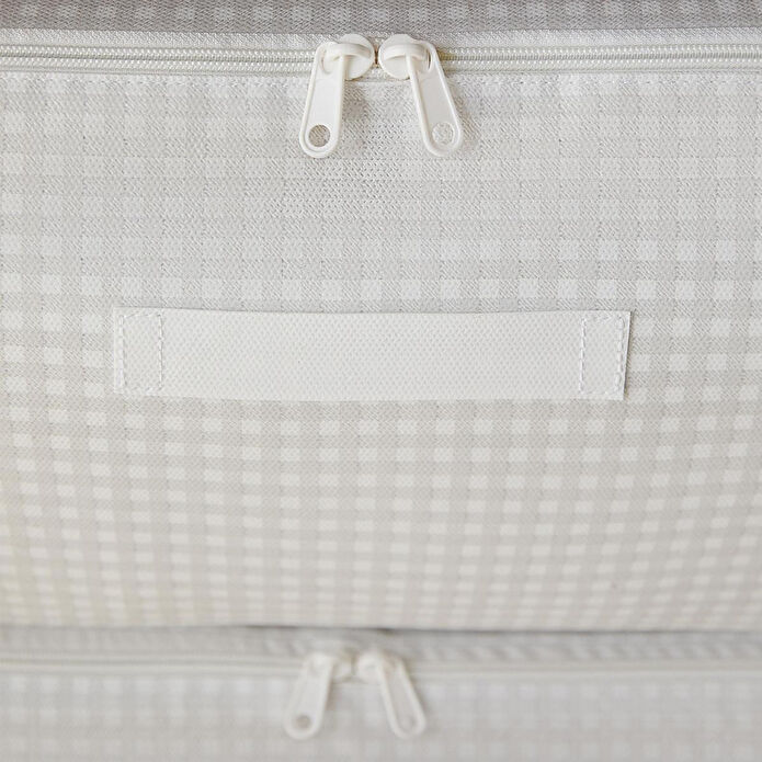 Home Wave 4'lü Mega Boy Gri Pötikare Baza Altı Hurç Set 74 X 46 X 22 Cm