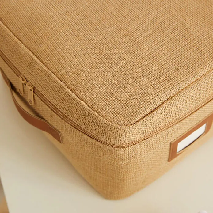 Ocean Home Textile 3'lü Küçük Boy Jüt Hurç Set 30 X 22 X 18 Cm