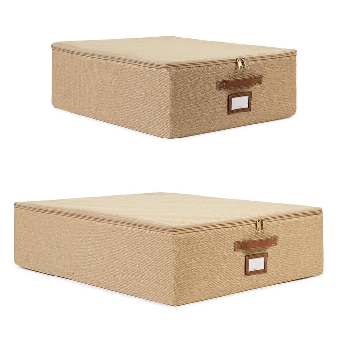 Ocean Home Textile 2'li Jüt Destekli Hurç Set 45 X 55 X 18 + 55 X 70 X 18 Cm