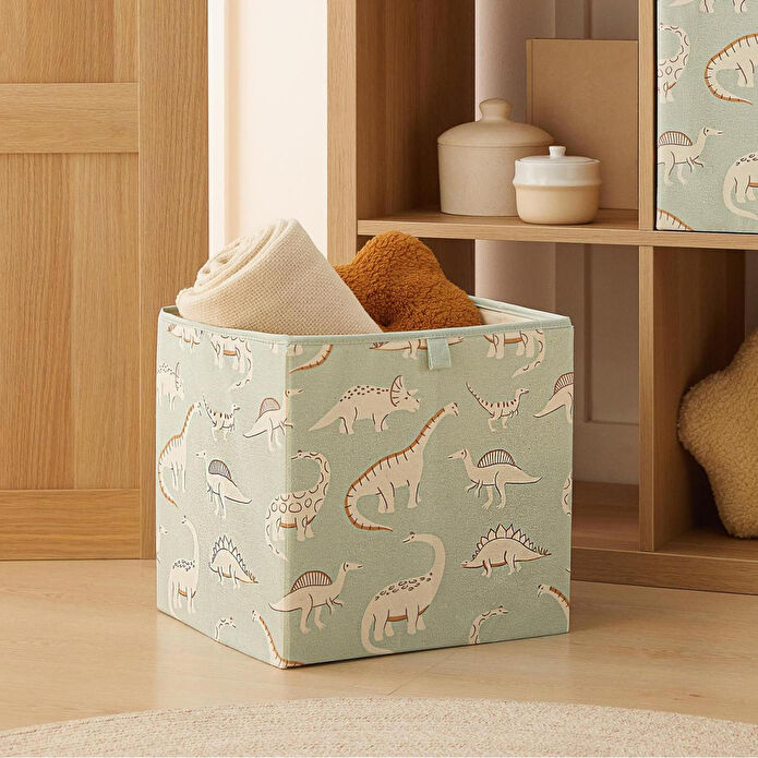 Ocean Home Textile Çocuk Odası Dinozor Kutu 33 X 30 X 33 Cm