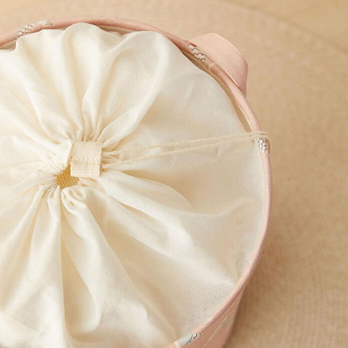 Ocean Home Textile Çocuk Odası Ağzı Büzgülü Deniz Kızı Oyuncak Sepeti 36 X 50 Cm