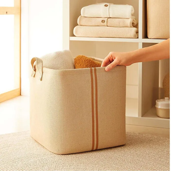 Ocean Home Textile 5'li Çocuk Odası Jüt Keten Kumaş Sepet Set