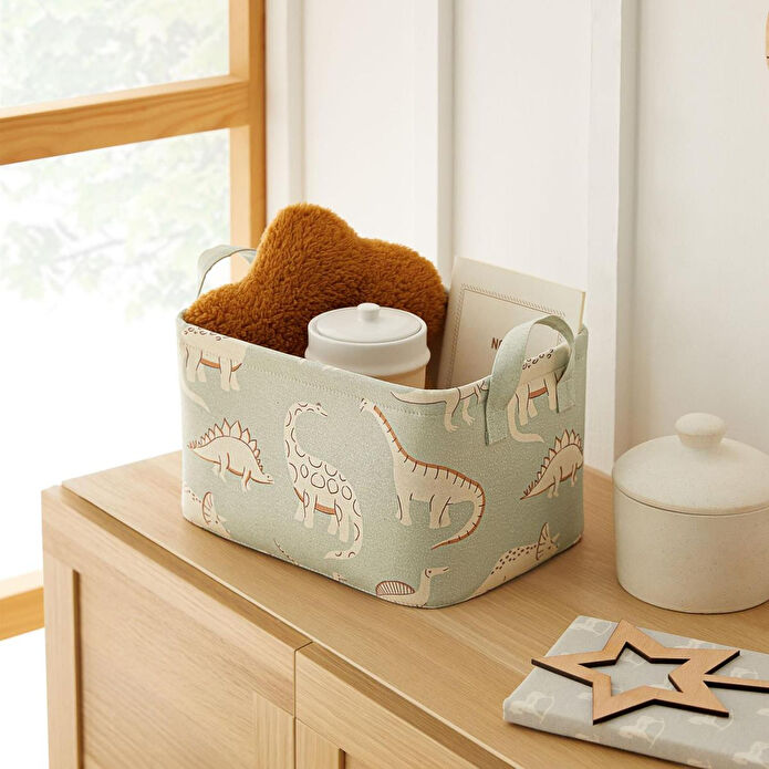 Ocean Home Textile Çocuk Odası Dinozor Sepet 30 X 21 X 18 Cm