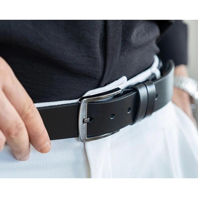 Bloominbag Bloombelt Noir Hakiki Deri Erkek Kemer