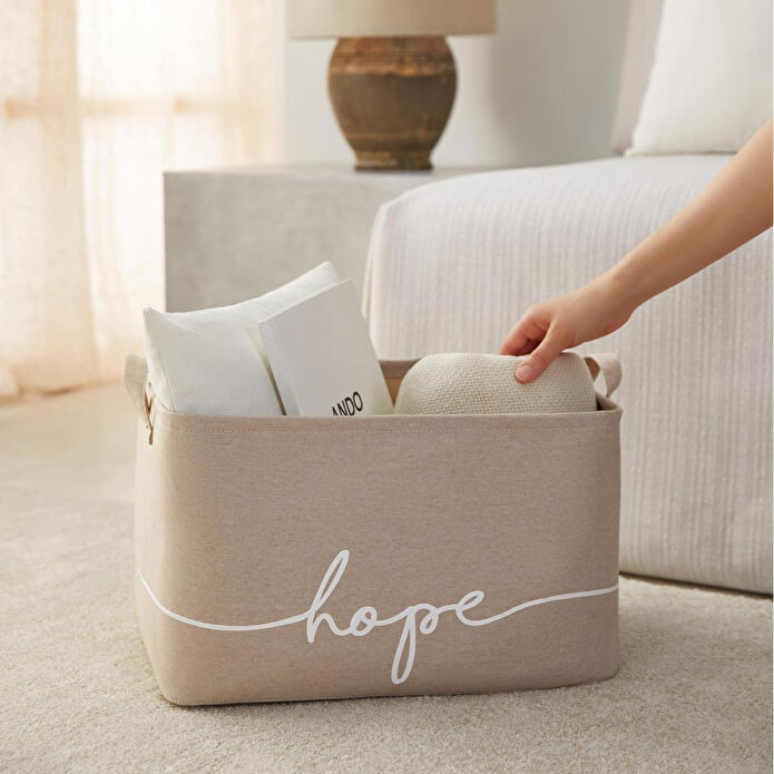 Ocean Home Textile 3'lü Bej Renk Sepet Set