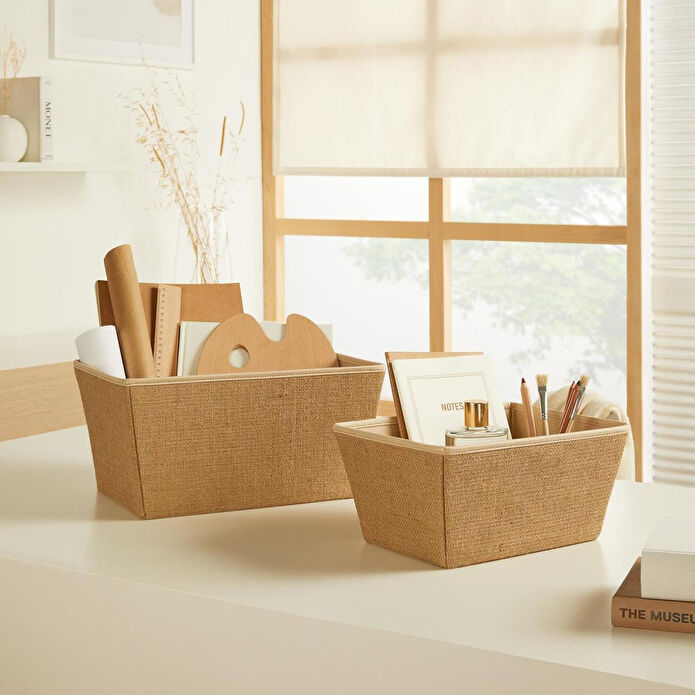 Ocean Home Textile Jüt Kutu 27 X 20 X 13,5 Cm