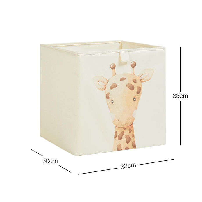 Ocean Home Textile Çocuk Odası Sevimli Zürafa Kutu 33 X 30 X 33 Cm