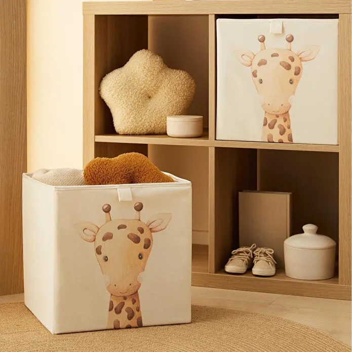 Ocean Home Textile 2'li Çocuk Odası Sevimli Zürafa Kutu Set 33 X 30 X 33 Cm