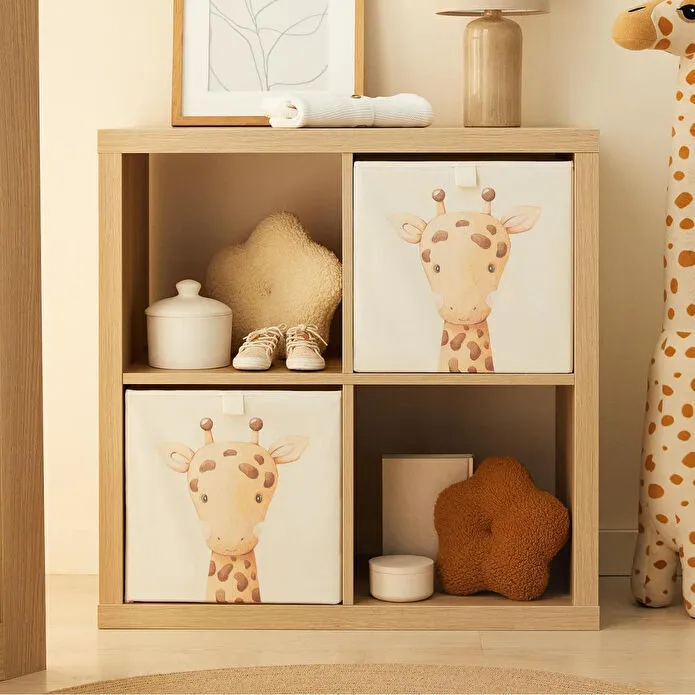Ocean Home Textile 2'li Çocuk Odası Sevimli Zürafa Kutu Set 33 X 30 X 33 Cm