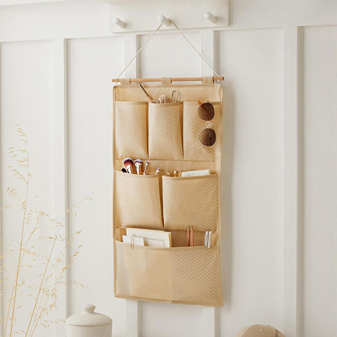 Ocean Home Textile Bej Balıksırtı Duvar Tipi Düzenleyici 35 X 65 Cm