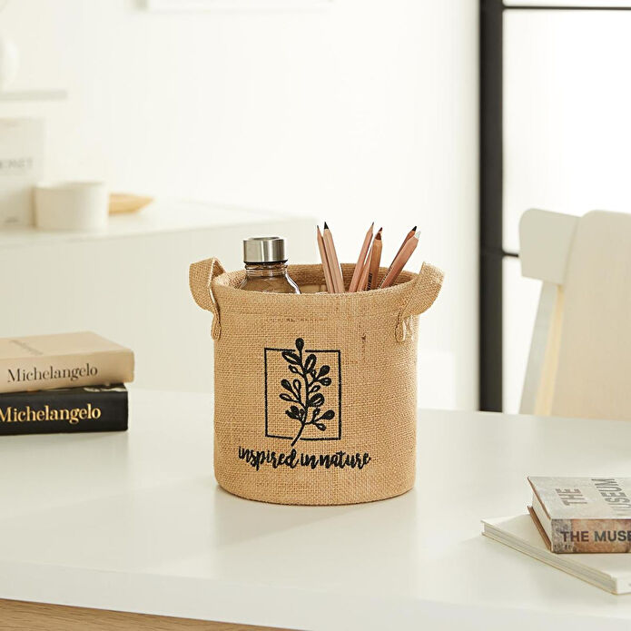 Ocean Home Textile Inspred In Nature Jüt Sepet 20 X 20 Cm