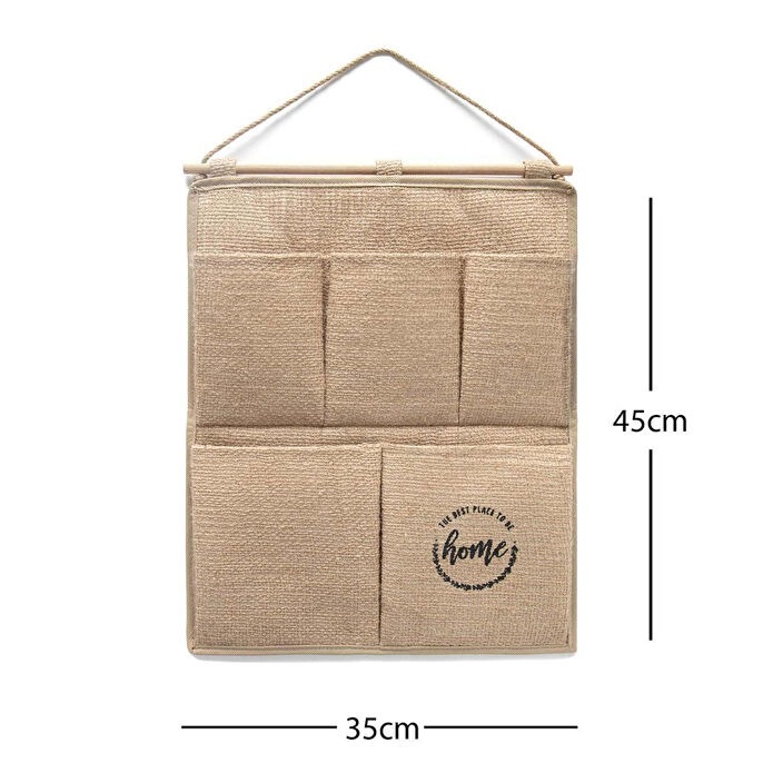 Ocean Home Textile 2 Katlı Home Jüt Duvar Tipi Düzenleyici 35 X 45 Cm