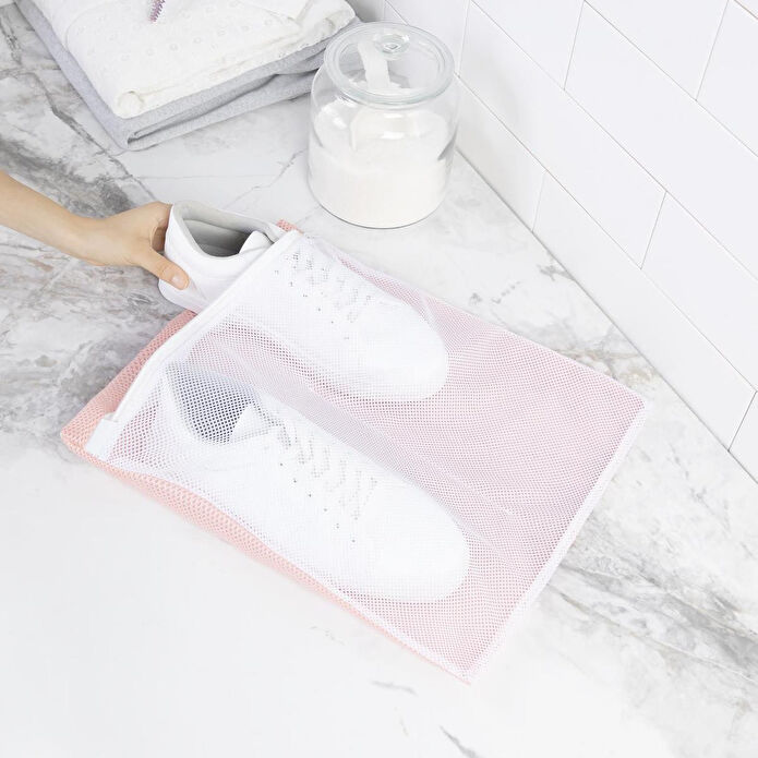 Ocean Home Textile Pembe Renk Ayakkabı Yıkama Filesi 35 X 40 Cm