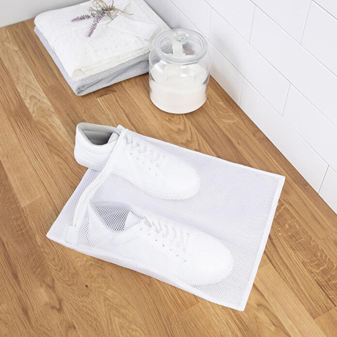 Ocean Home Textile 3'lü Beyaz Renk Ayakkabı Yıkama Filesi Set