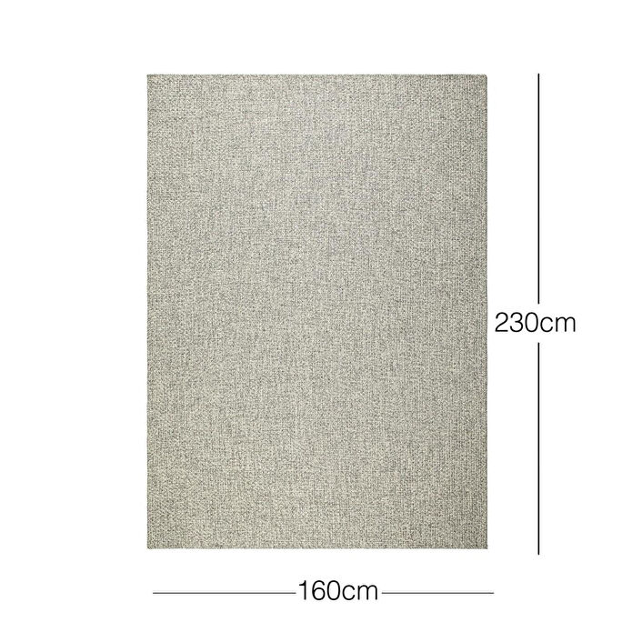 Ocean Home Textile Yıkanabilir Jüt Görünümlü Gri Renk Hasır Desenli Halı Kilim 160 X 230 Cm