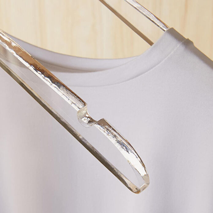 Ocean Home Textile 2'li Şeffaf Akrilik Giysi Askısı 21.5 X 38.5 X 1 Cm