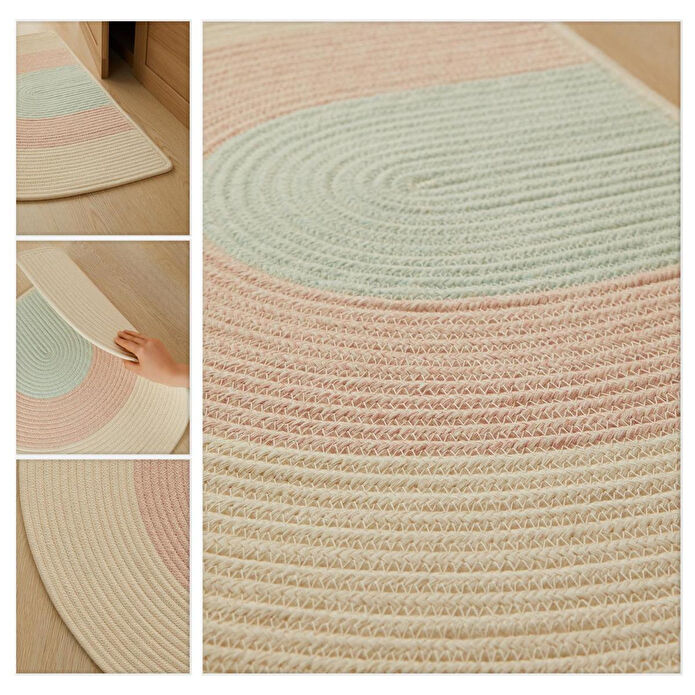 Ocean Home Textile Çocuk Odası Yıkanabilir Pamuklu Paspas 71 X 50 Cm