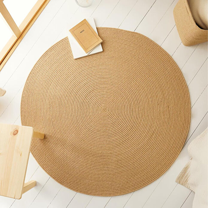 Ocean Home Textile Jüt Halı Kilim Ø 120 Cm