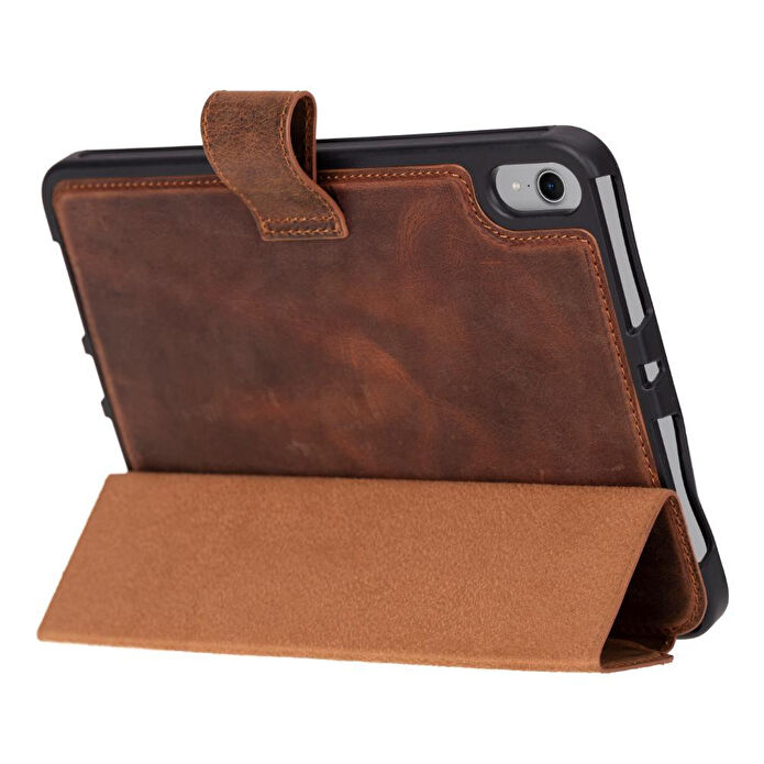 Bloominbag Bloomcase Trigon Saddle Brown Apple Ipad Mini (2024) Hakiki Deri Kılıf