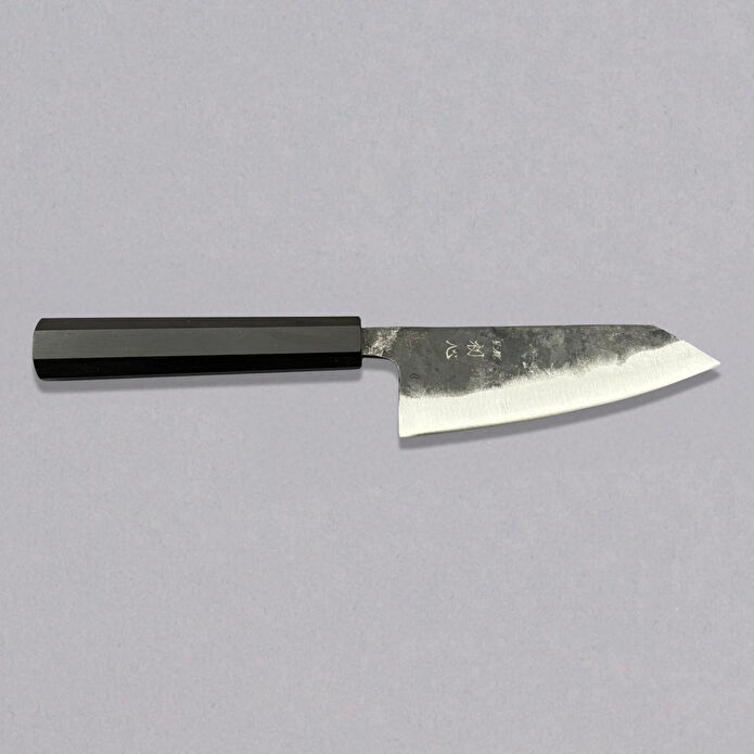 Hatsukokoro Ko Bunka Şef Bıçağı - Aogami #2 - Kurouchi 120mm - Abanoz Sap