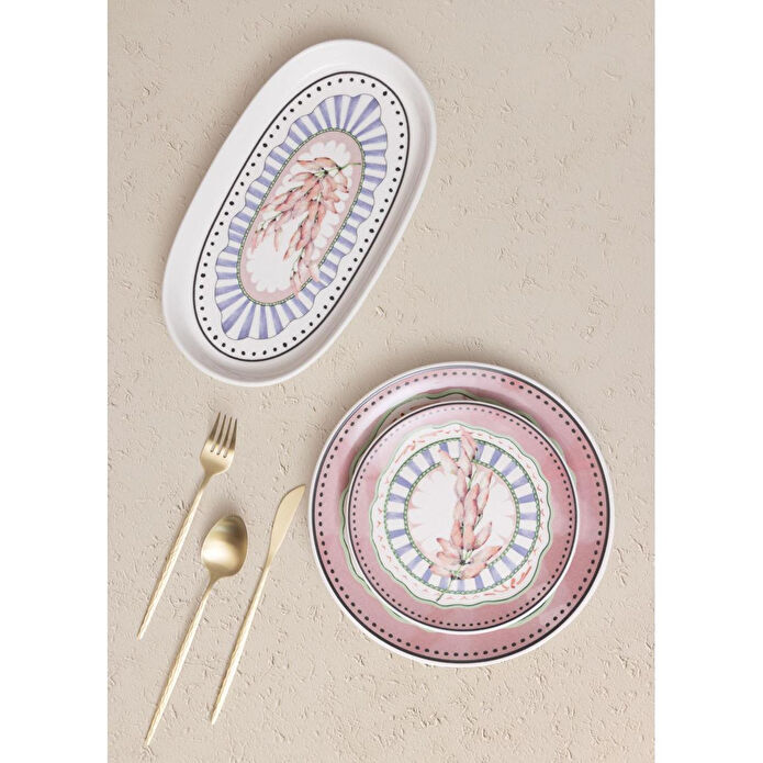 The Mia Spring 6 Kişilik Yemek Takımı 31 Parça Set 2