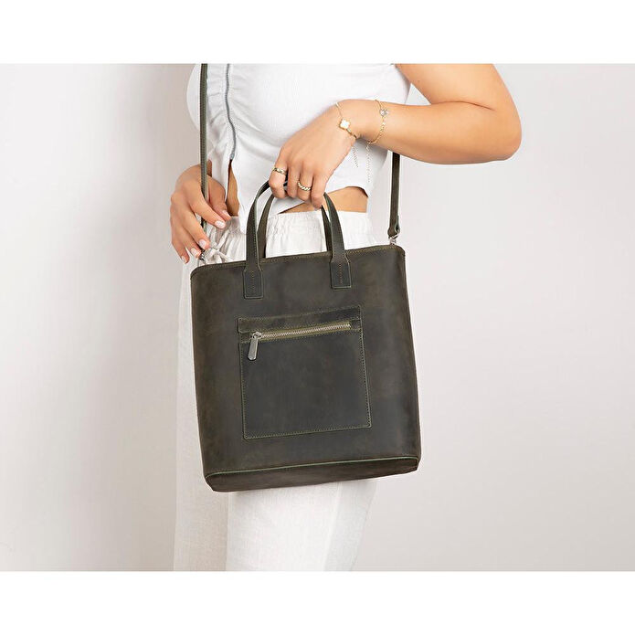 Bloominbag Bloomtote Valetto Cypress Hakiki Deri Omuz Çantası / Tote Bag