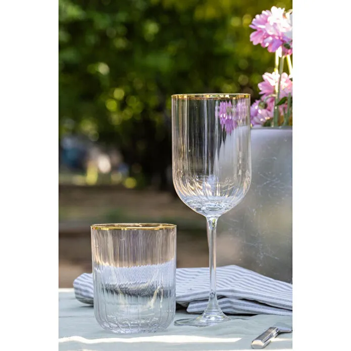 Rakle Adore Gold 4'lü Su Bardağı Seti 350 Cc