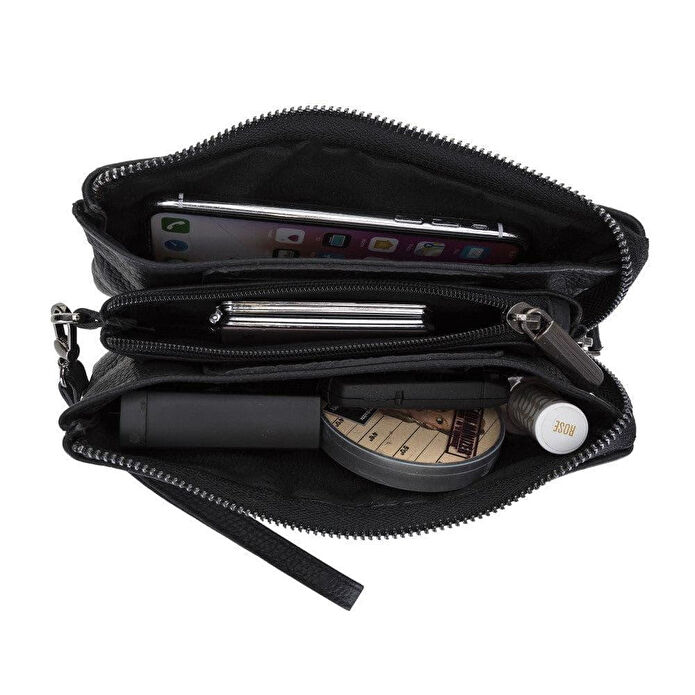 Bloominbag Jaya Marcona Urban Noir Deri El Çantası