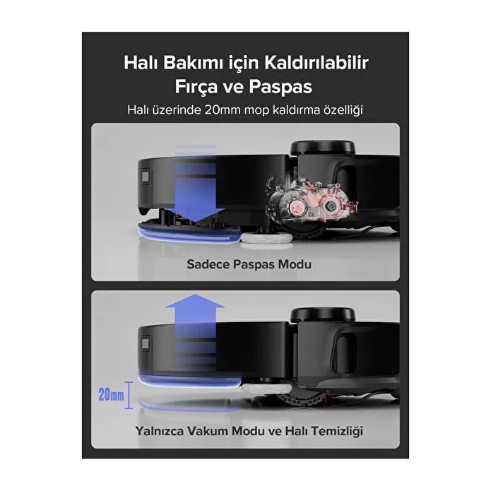 Roborock S8 Maxv Ultra Akıllı Robot Süpürge Siyah