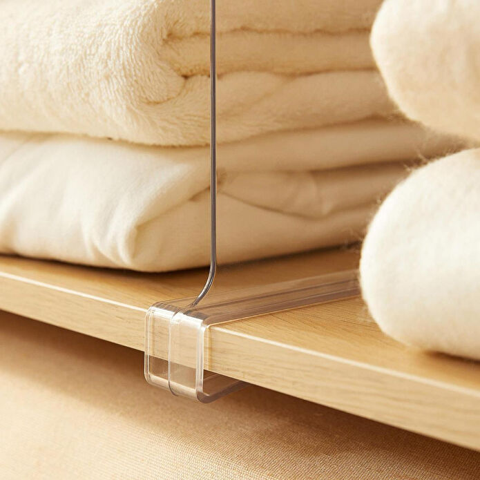 Ocean Home Textile 2'li Şeffaf Akrilik Çanta Raf Düzenleyici 20 X 30 X 0.29 Cm