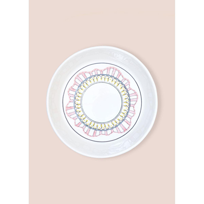 The Mia Spring Ayaklı Meyvelik Pembe 23x14 Cm